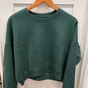 Green Cropped Hollister Crewneck (Unworn)